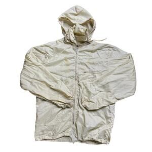 ARROW STA DRI NYLON WINDBREAKER S SMALL BEIGE BROWN VINTAGE USED JACKET HOODY